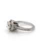 1.50ct SI3, I Round Brilliant Cut Diamond Engagement Ring in 18K White Gold